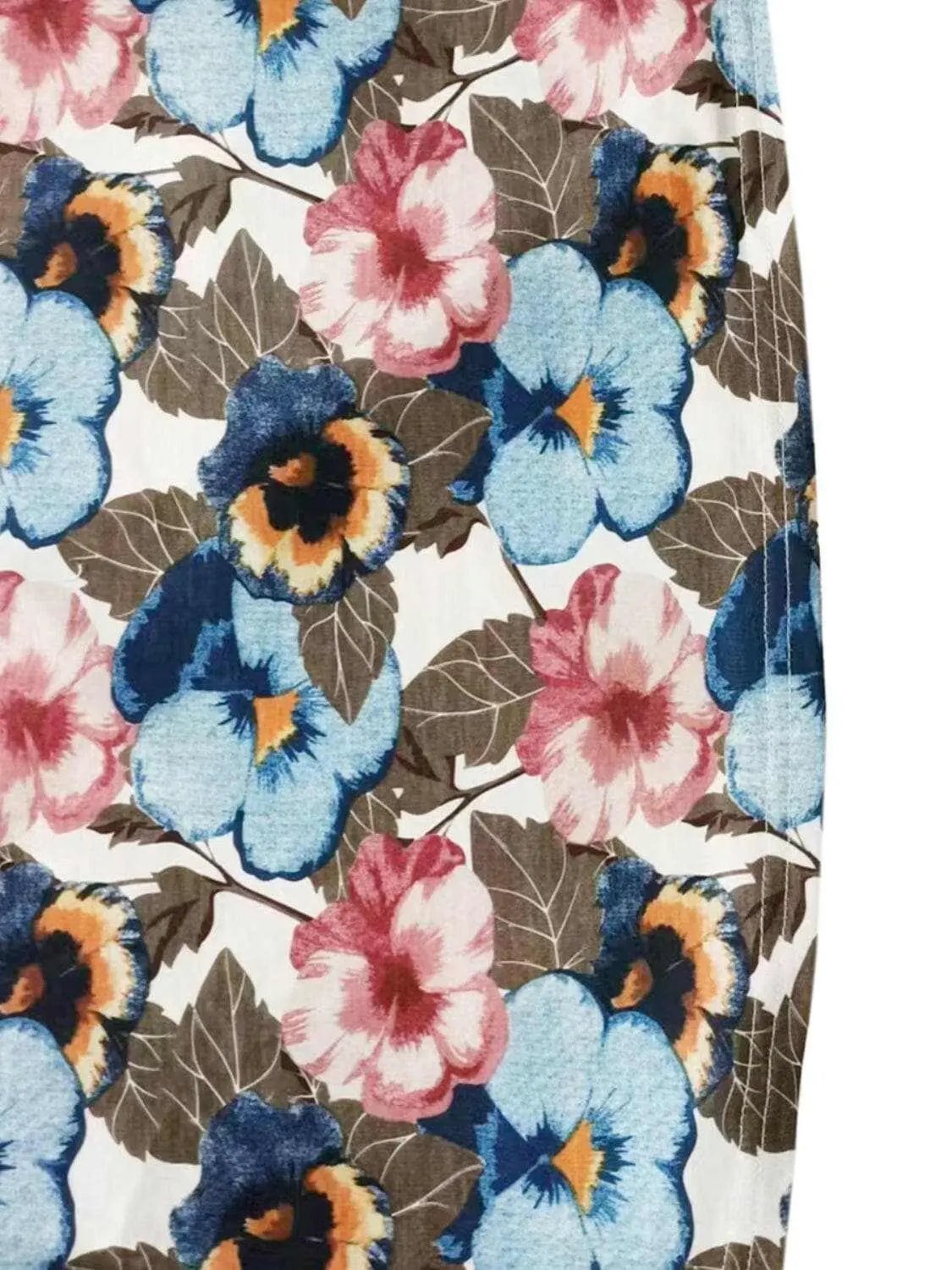 Printed scoop neck tank - wide straps - Love Salve